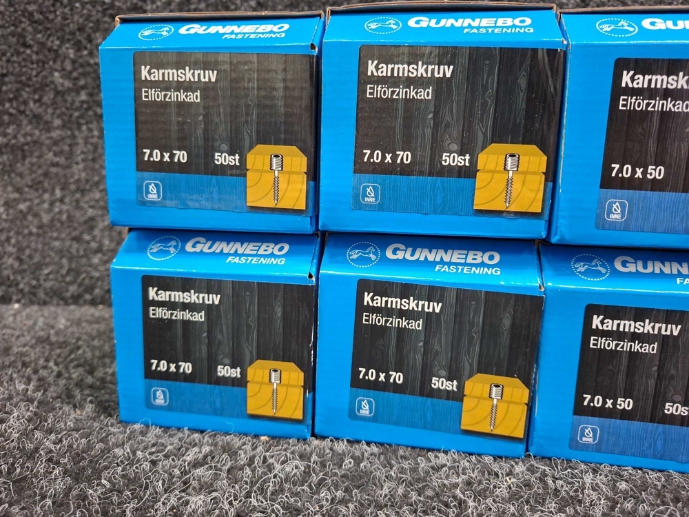 1581603-2 400 pcs Frame screws 7.0x50 & 7.0x70mm, Gunnebo