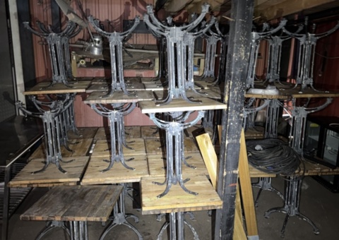 Lot with approximately 50 dining room tables