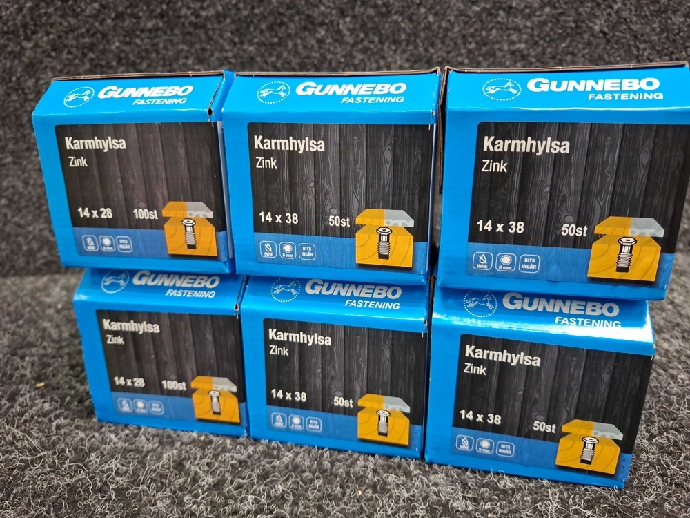 1581611-2 400 pcs Frame sleeve 14x28 & 14x38mm, Gunnebo