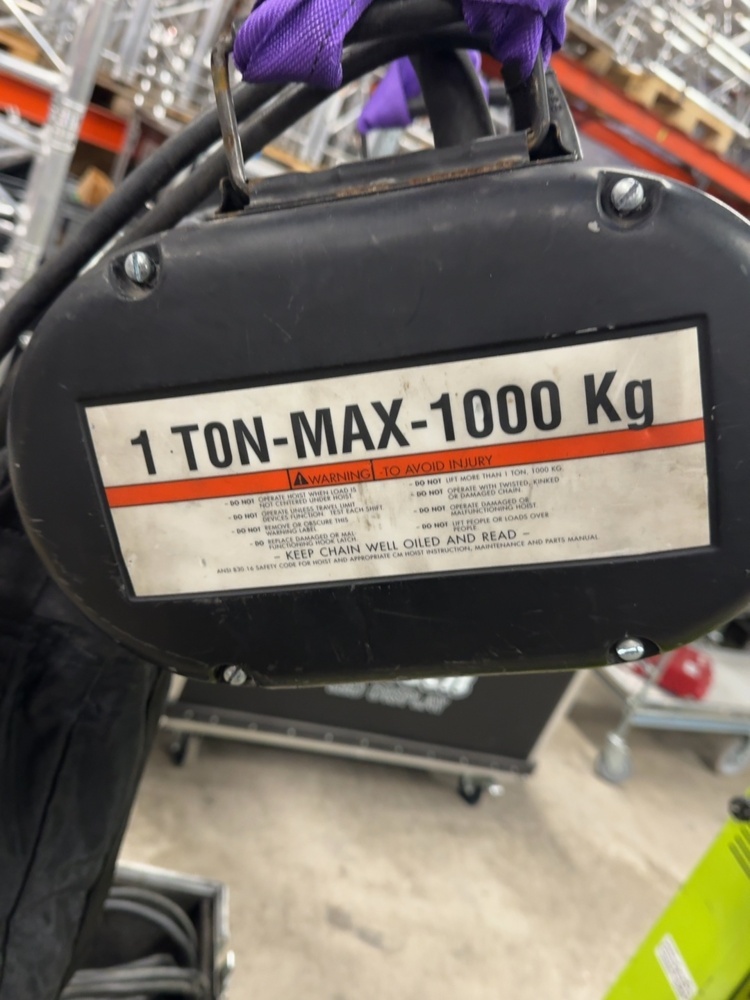 1458505-1 Electric hoist with accessories - CM Lodestar 1000kg