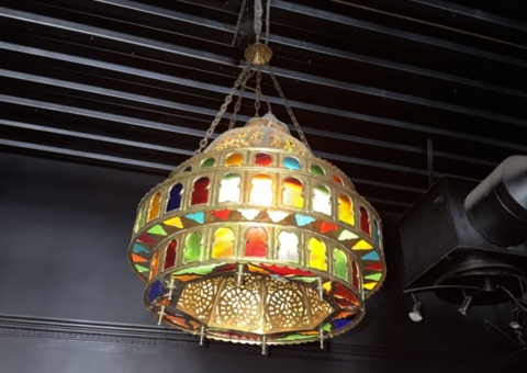 Ceiling lamp in multi-colored design