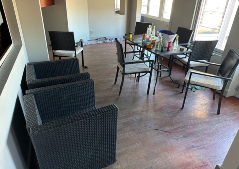 Collection of tables, chairs and armchairs for restaurant environments