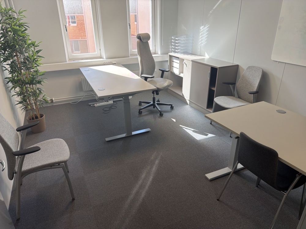 1566093-1 Office workplace with various furniture and decor