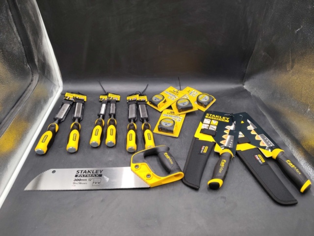 1583278-1 Handverktyg - Stanley, stämjärn, måttband och sågar