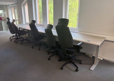 Office furniture, drafting cabinets and printers