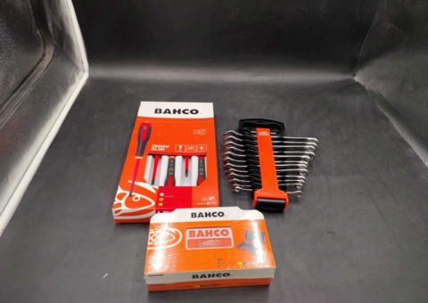 Tool sets - Bahco, screwdrivers, bits and combination spanners