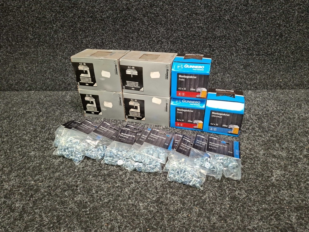 1581621-1 2150 pcs Mounting Screw & Mounting Screw Drill, Gunnebo