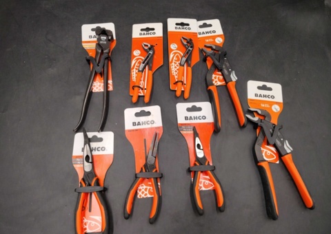 Pliers and pipe wrench - Bahco, assorted types