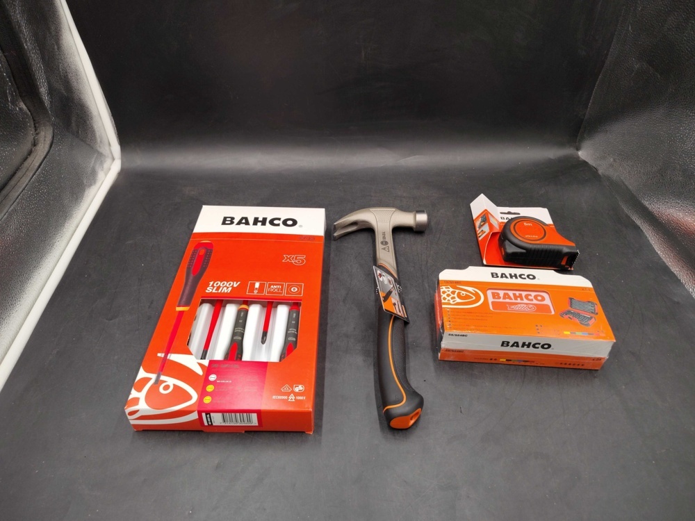 1583295-1 Hand tools - Bahco, screwdriver set, hammer and tape measure