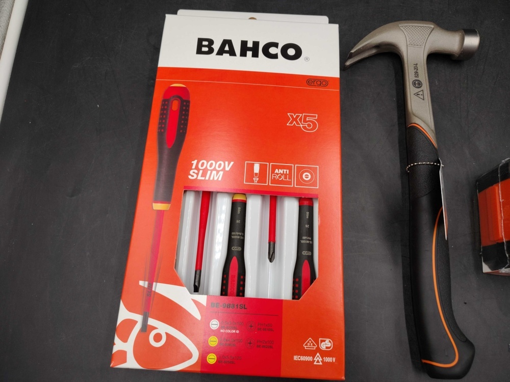 1583295-2 Hand tools - Bahco, screwdriver set, hammer and tape measure