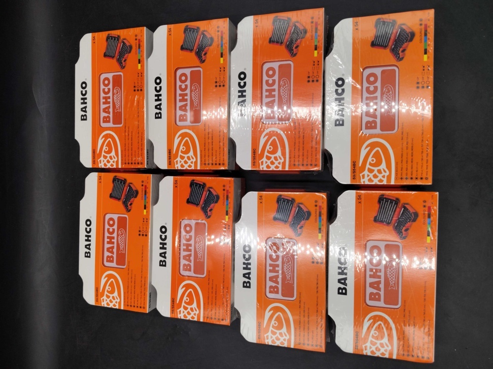 1583296-2 Bit sets, 8 pcs - Bahco, 54 pieces per set