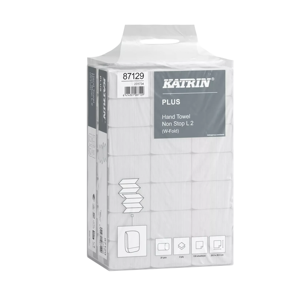 1583067-1 2 pcs Packs Paper Towels Katrin Plus Hand Towel Non Stop L 2