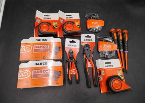 Hand tools - Bahco, tape measures, bits, keys and pliers