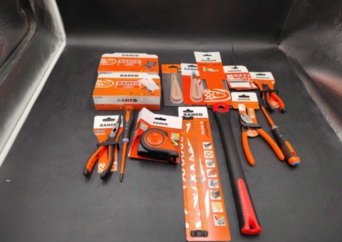 Hand tools - Bahco, pliers, screwdrivers and saw blades