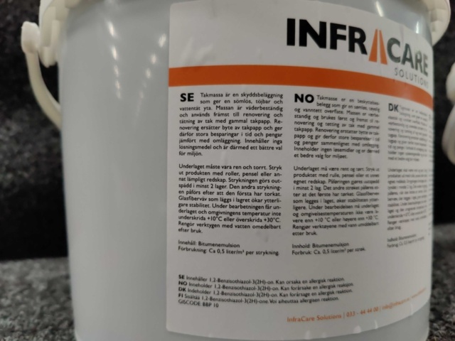 1582810-5 2 pcs Roofing compound Infra Care 10kg