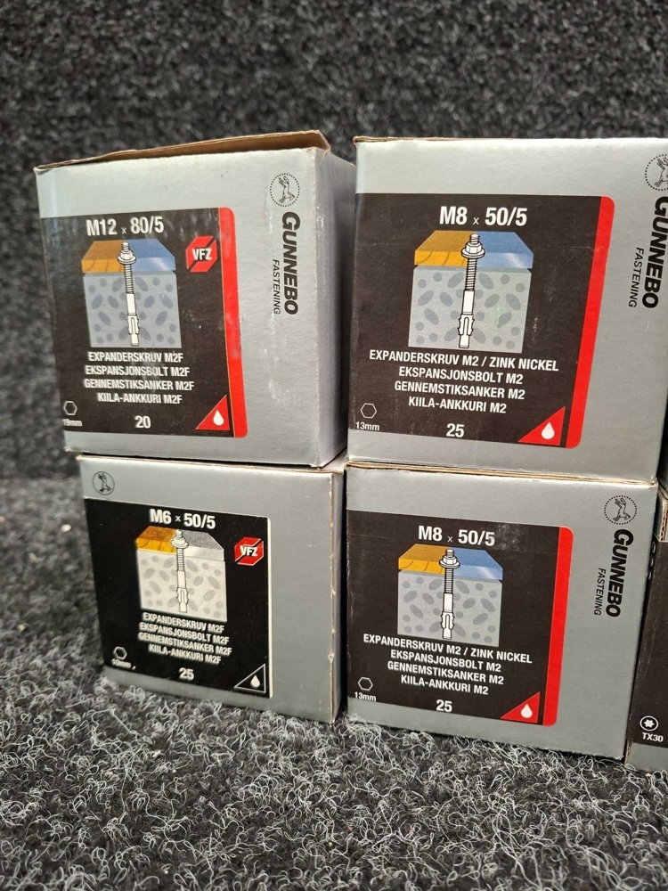 1581628-2 415 pcs Expander Screws & Lightweight Concrete Screws, Gunnebo