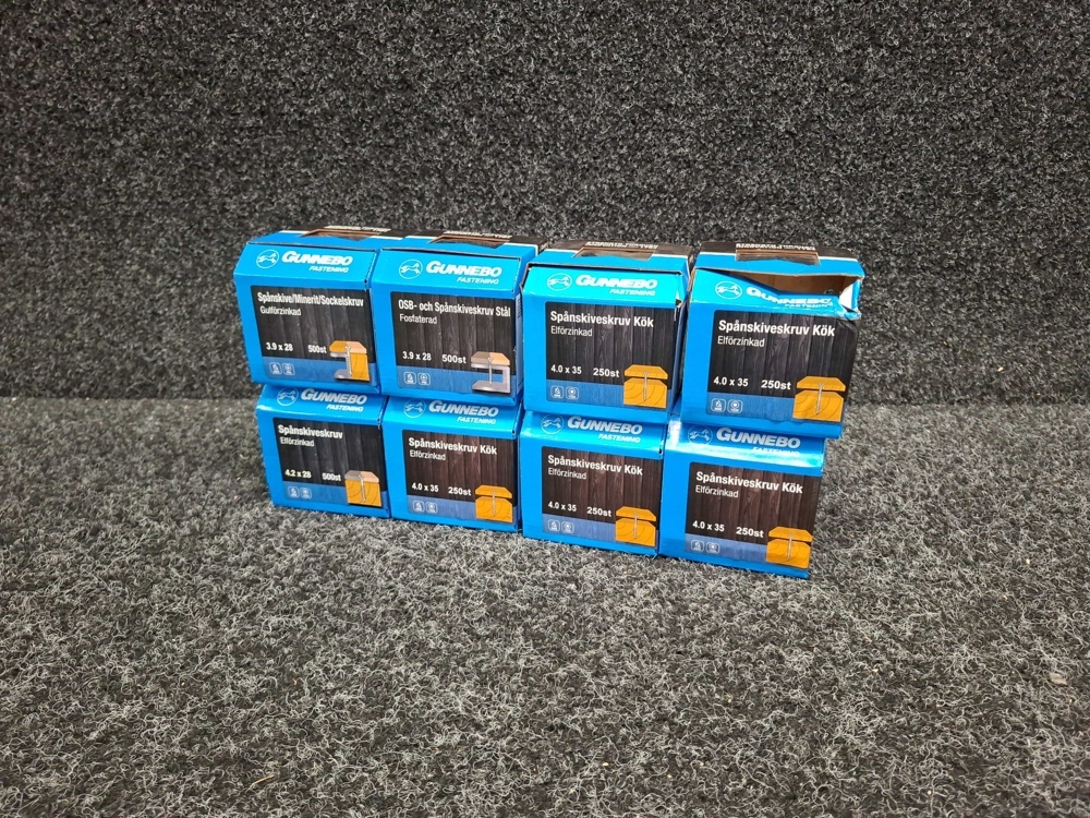 1581632-1 2750 pcs OSB/Minerit/Plinth screws & Chipboard screws, Gunnebo