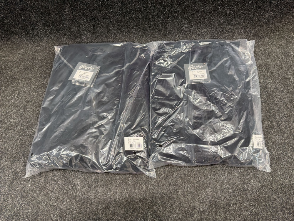1583020-2 2 fleece jackets Gesto black, Size 5XL