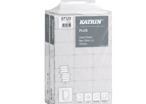2 st Förpackningar Pappershanddukar Katrin Plus Hand Towel Non Stop L 2