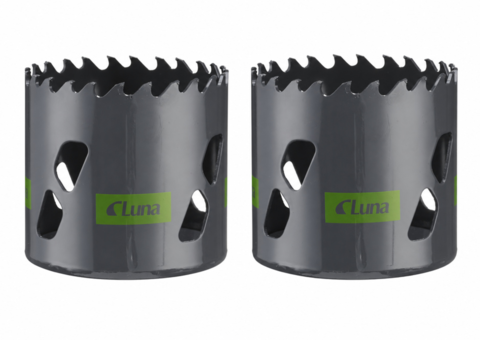 Hålsågar, 10 st - Luna Tools TCT-CP, 43 och 52 mm, hårdmetalltänder