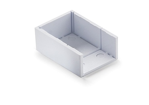 Corner connectors, 600 pcs - Famatel, 7 × 12 mm, white