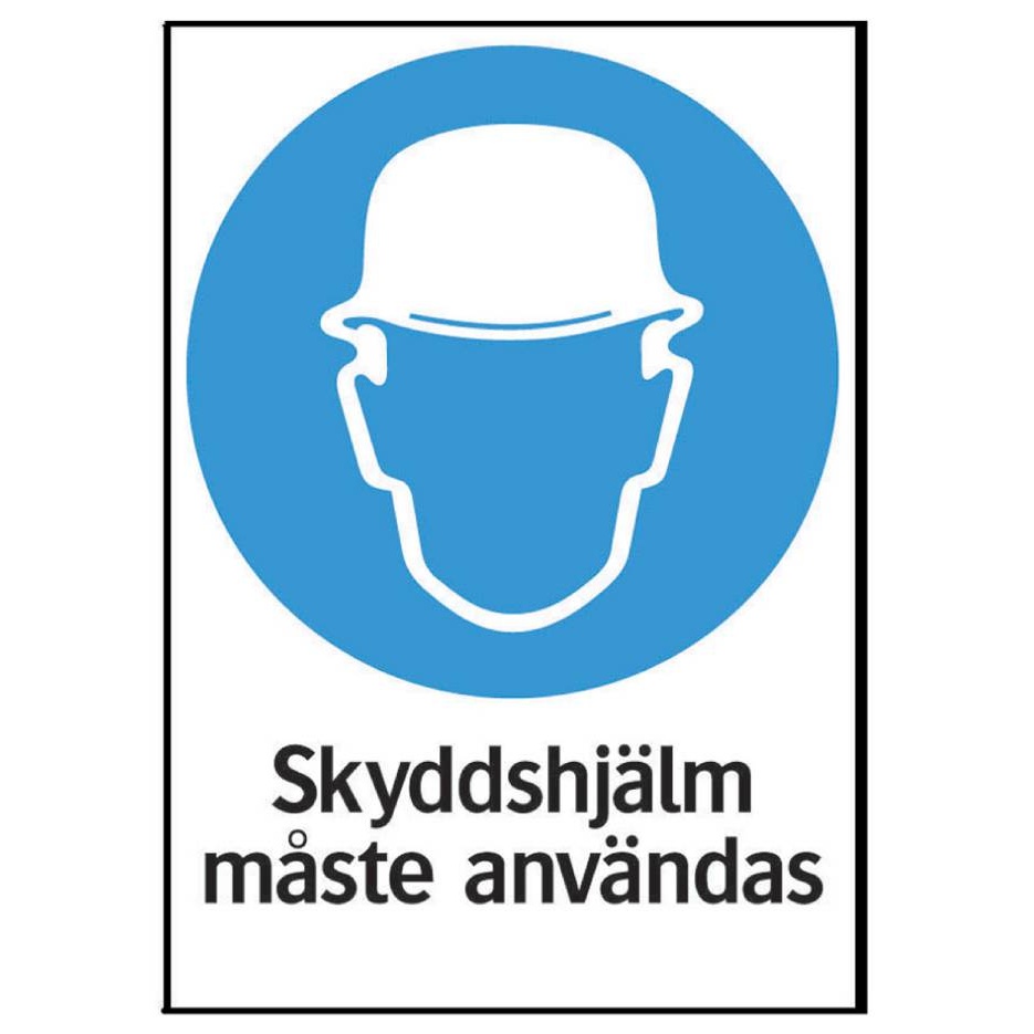 1584597-1 Mandatory signs, 30 pcs - Systemtext, Safety helmet, 210 × 297 mm