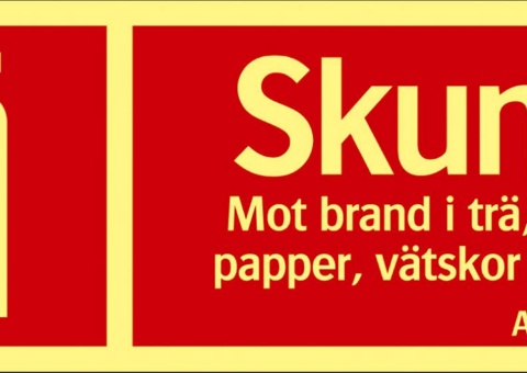 Fire safety signs, 30 pcs - Systemtext, Foam, 250 × 100 mm