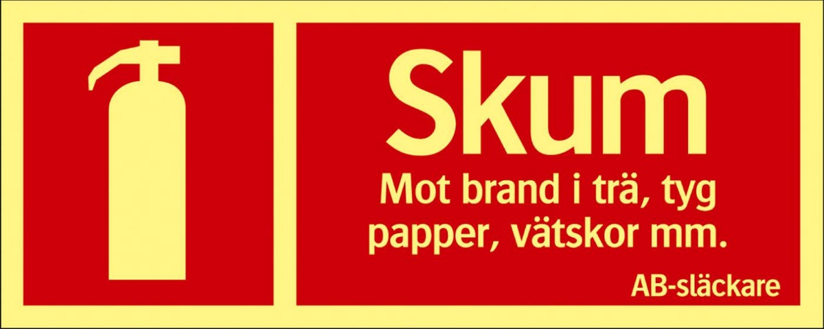 Brandskyltar, 30 st - Systemtext, Skum, 250 × 100 mm på auktion i Skåne, Helsingborg hos PS Auction