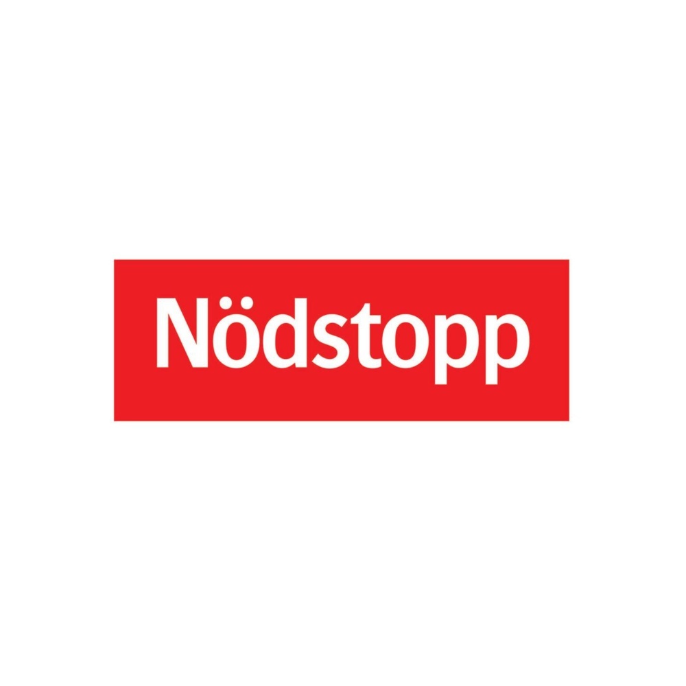 1584617-1 Nödstoppsskyltar, 30 st - Systemtext, Nödstopp, aluminium, 210 × 74 mm