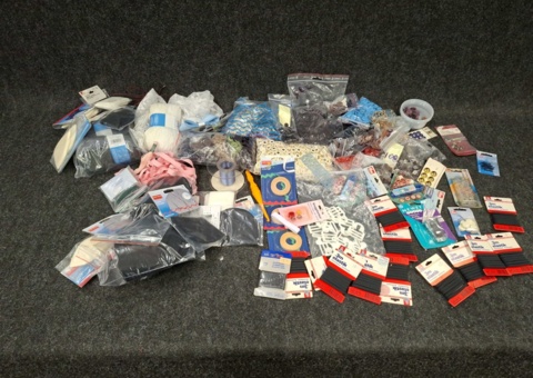 Assortment of sewing accessories