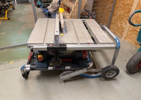Table saw on trolley - Bosch GTS 10 Professional