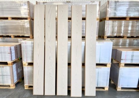Ash floor matte lacquer, Earth Grey, Woodura, XL, 1-stick, 5G-click, (Select) 166 sq.m.