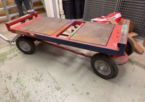 Material trolley with drawbar