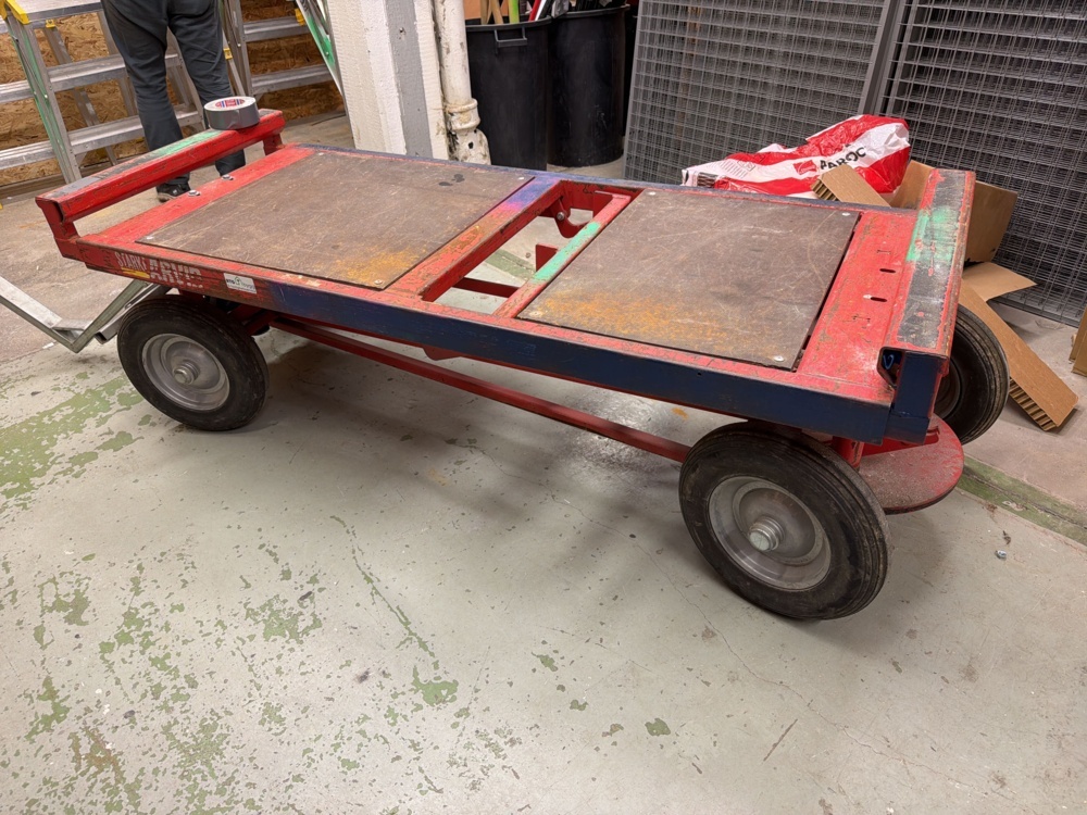 1566416-1 Materialvagn med dragstång