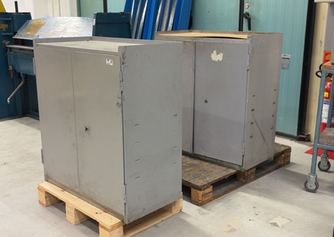 Sheet metal cabinets 2 pcs - FO Nyström AB