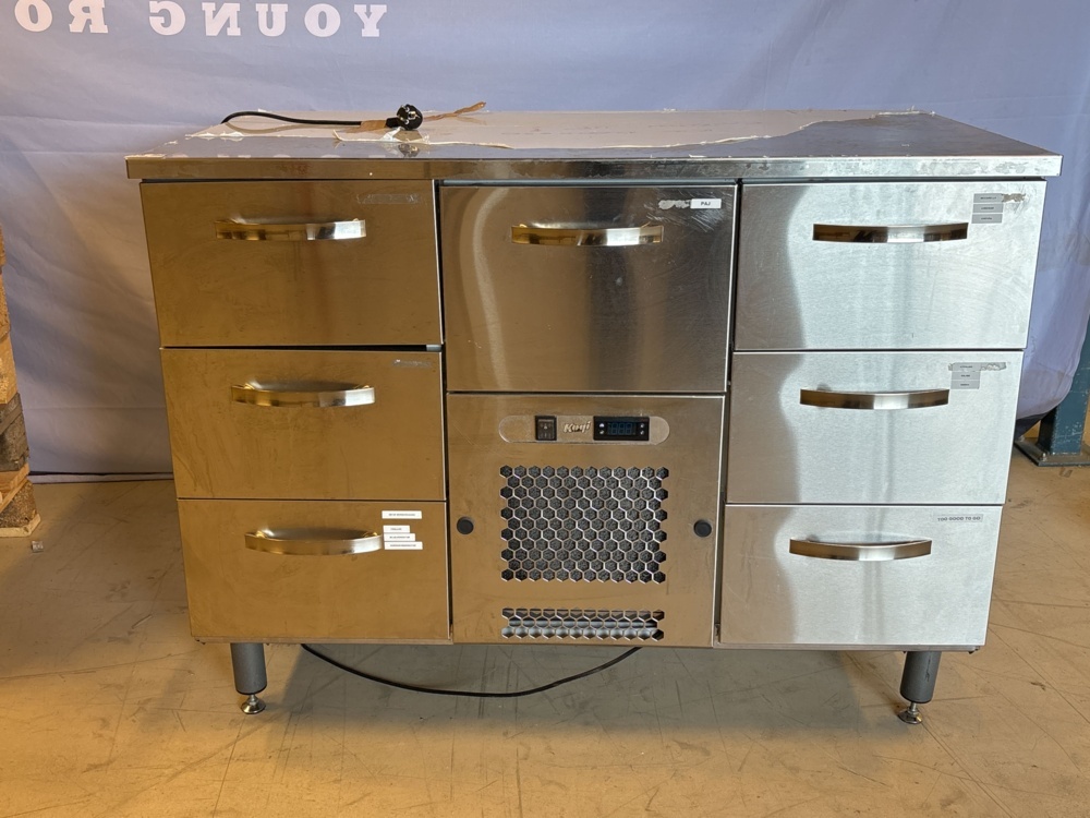 1511426-1 Kylbänk med draglådor - Inox TSK-1207, -2025