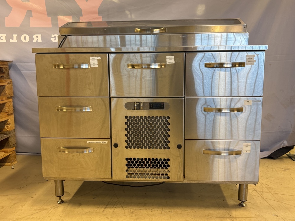 1511427-1 Kylbänk med draglådor och kylränna - Inox Baltic KTL-1207, -2025