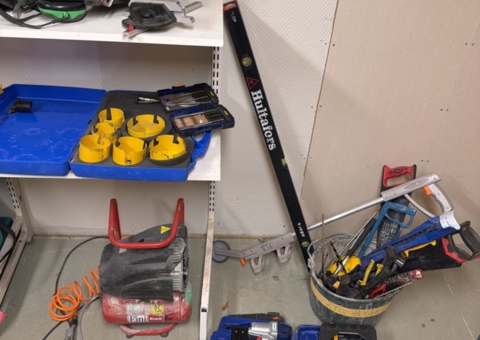 Construction supplies and hand tools