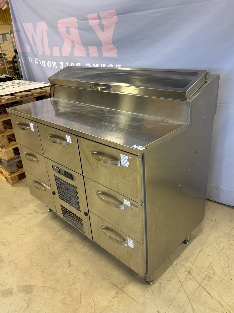 1511427-2 Kylbänk med draglådor och kylränna - Inox Baltic KTL-1207, -2025