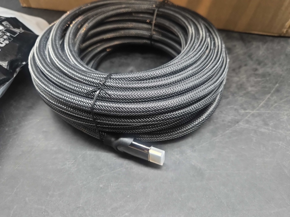 1582349-1 HDMI cables, 14 pcs - 10 m, 4K, braided cable jacket