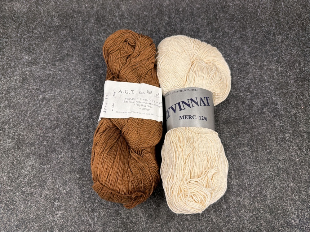 1582592-2 10 st nystan kabeltvinnat bomullsgarn 200g