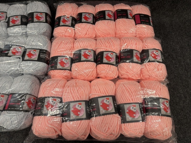 1582579-3 30 balls of yarn Velour yarn Babylove – chenille velvet yarn 100g