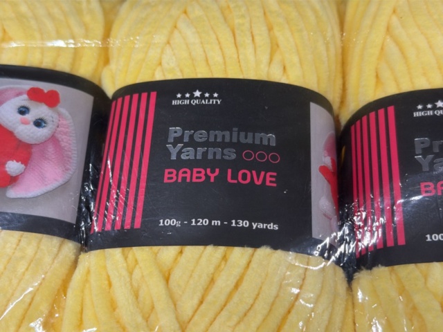 1582233-5 30 st garnnystan Velourgarn Babylove – chenille sammetsgarn 100g