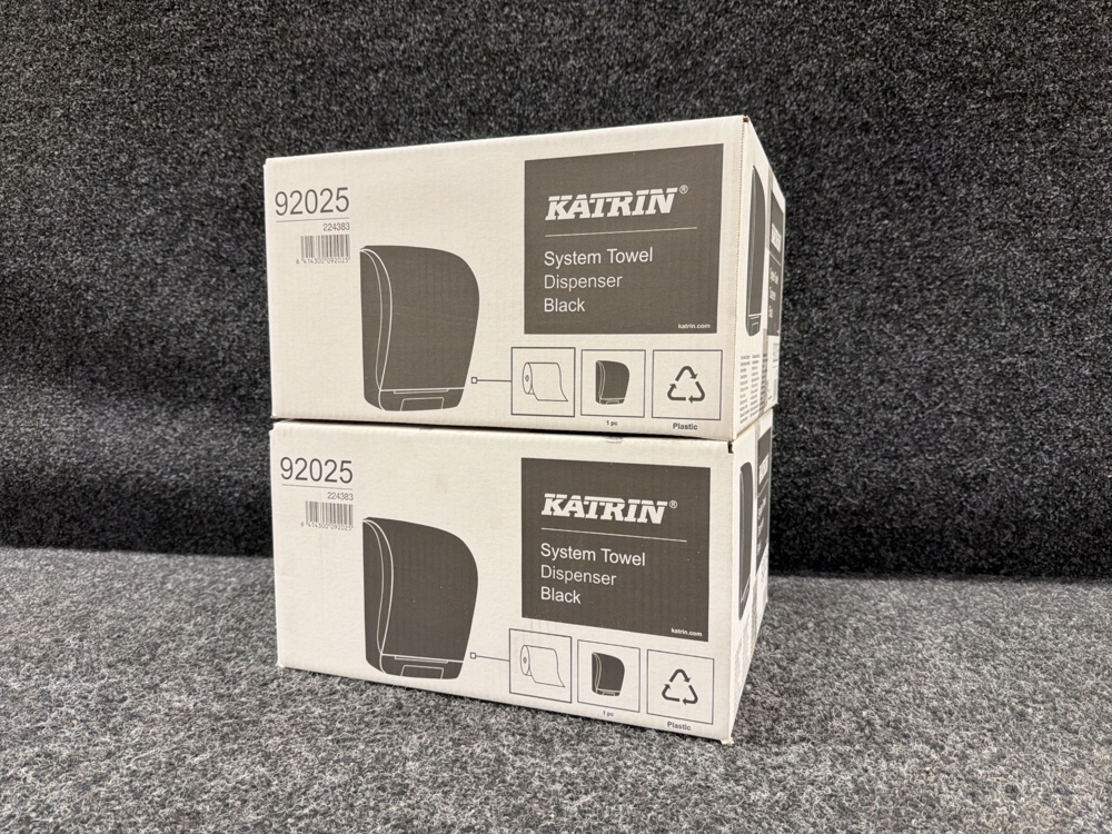 1582858-2 2 pcs Dispenser Katrin Towels System black