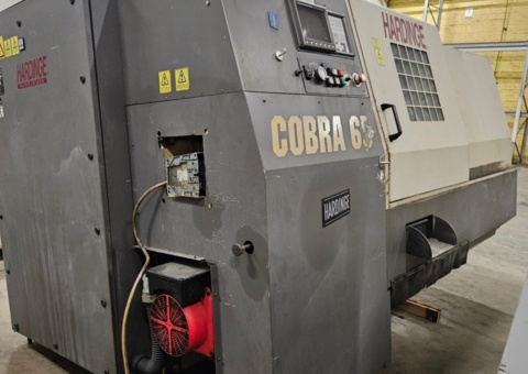 CNC lathe with chip conveyor - Hardinge Cobra 65 (Repair item)