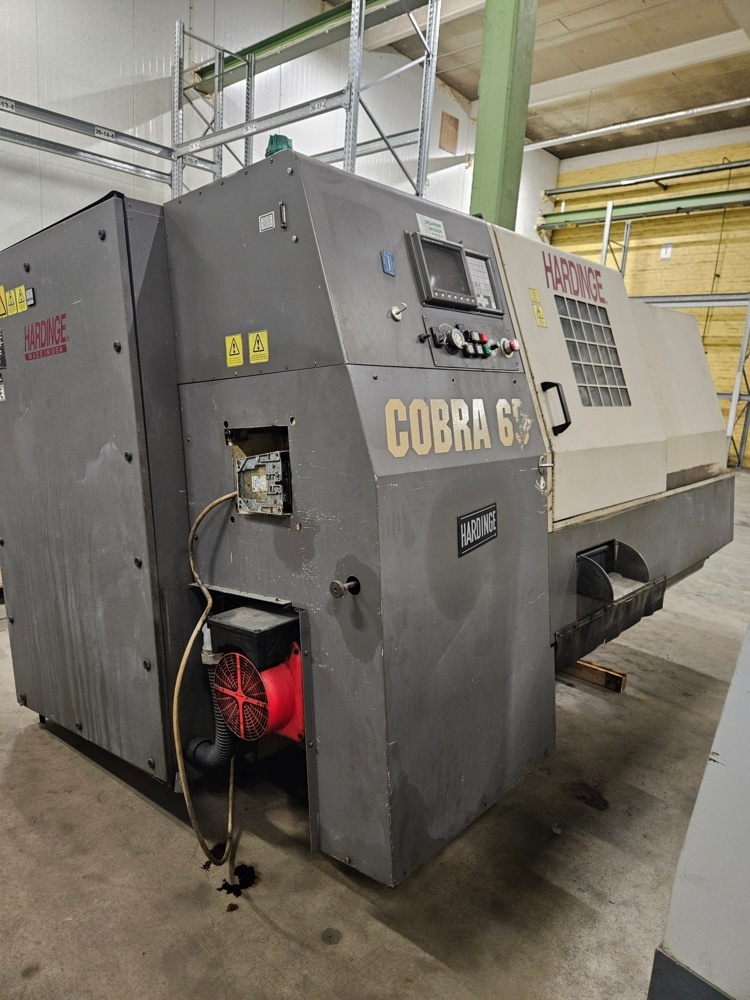 1368422-1 CNC lathe with chip conveyor - Hardinge Cobra 65 (Repair item)