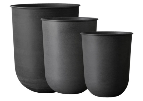 Plant pots - DBKD Out, black metal, various sizes