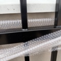 1585235-3 19.2 meter powder-coated black steel fence