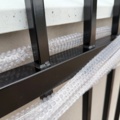 1585235-5 19.2 meter powder-coated black steel fence