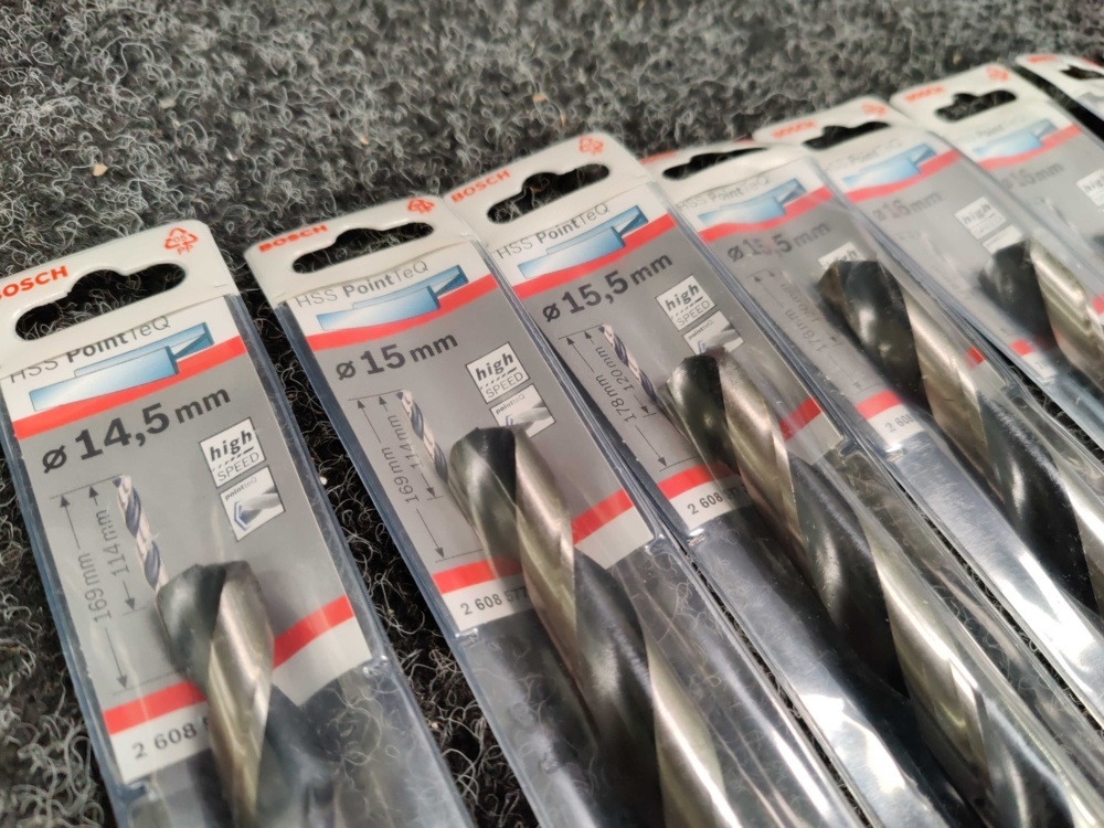 1582953-3 12 pcs Metal drill Bosch HSS PointTeQ DIN338 14.5-20 mm
